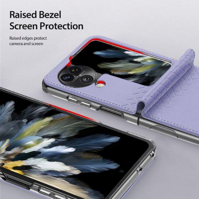 Actual product image Dux Ducis Bril Series Leather Cover (Oppo Find N3 Flip)