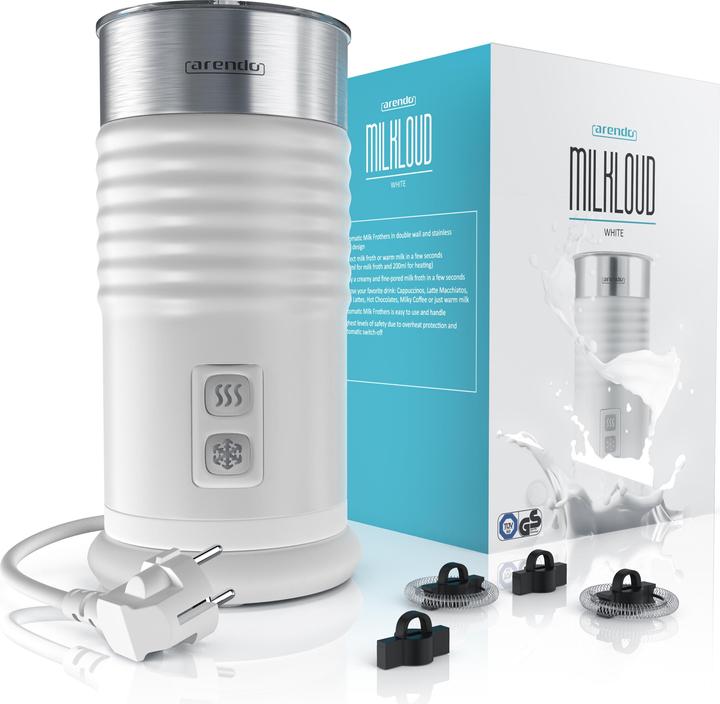 Produktbild Arendo Milchaufschäumer MILKLOUD White (20 cl)