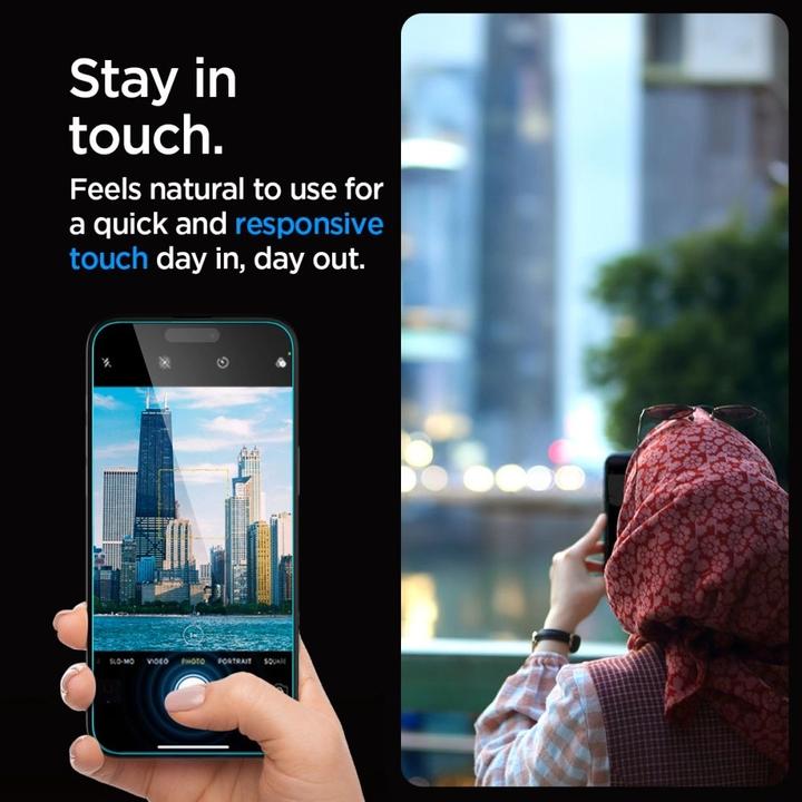 Actual product image Spigen Szk?O Hartowane Glas.Tr?Ez Fit? Iphone 15 Privacy