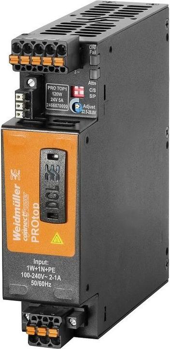 Produktbild Weidmüller PRO TOP1 120W 24V 5A Schaltnetzgerät 24 V/DC 5 A 120 W