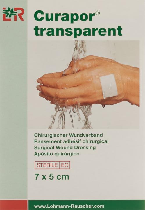 Produktbild Curapor Wundverband 7x5cm transparent (5 x)