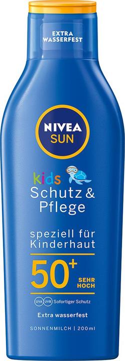 Immagine prodotto NIVEA Latte solare Sun Kids Protection & Care SPF 50+ (Latte solare, SPF 50+, 200 ml)