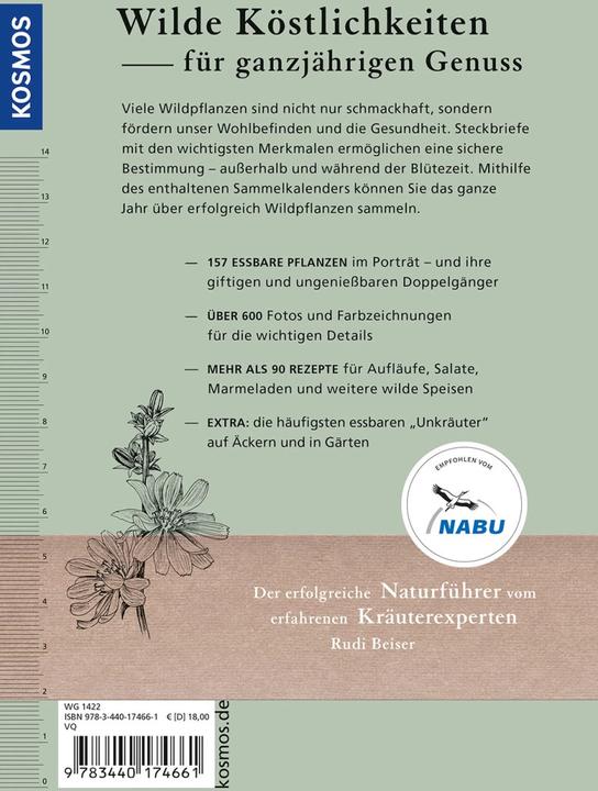 Produktbild Kosmos Unsere essbaren Wildpflanzen (Deutsch, Rudi Beiser, 2022)