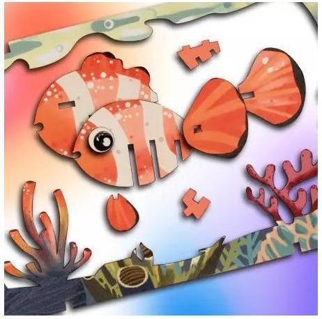 Produktbild Escape Welt Clownfisch - 3D Holzmodell (22 Teile)