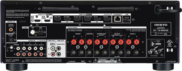 Actual product image Onkyo TX-NR6100 (7.2 channels, AM, FM, DAB+)