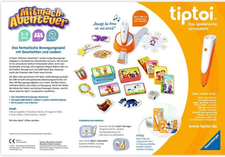 Produktbild tiptoi Mitmach-Abenteuer '22 D (Deutsch)