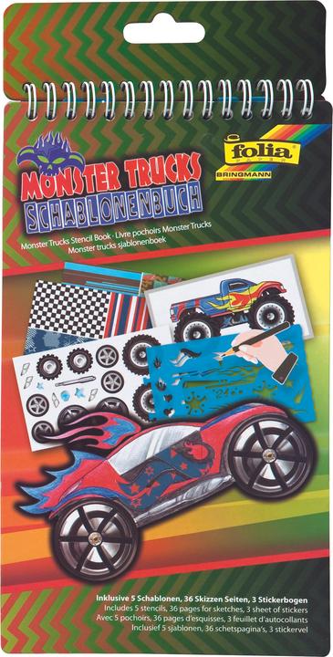 Image du produit Folia Livre de pochoirs Bringmann Trucks petit