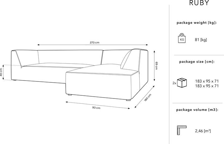 Produktbild Micadoni Ruby (Ecksofa)
