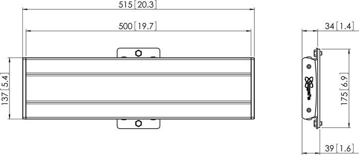 Produktbild Vogels PFB 3405 Adapterbar 515 mm schwarz (Adapter- / Montageplatten)