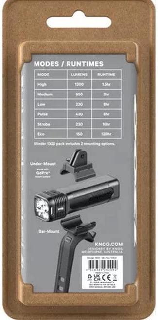 Actual product image knog. Blinder 1300 (1300 lm)