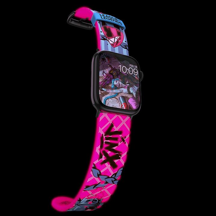 Produktbild Moby Fox League of Legends bracelet pour smartwatch Jinx (22 mm, Silikon, Edelstahl)