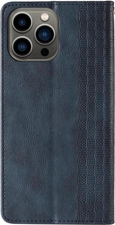 Actual product image Hurtel Magnet Strap Case Case for iPhone 14 Pro Max Flip Wallet Mini Lanyard Stand Blue (Apple iPhone 14 Pro Max)