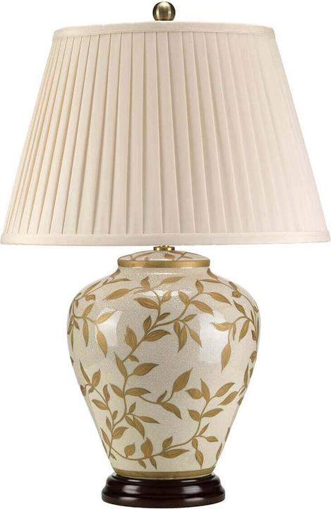 Image du produit Elstead Lighting Leaves Brown Gold Lampe de table E27 brun et or crème, Made in UK (E27)