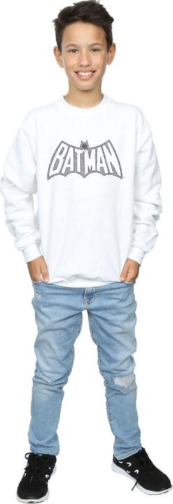 Image du produit - Sweat BATMAN RETRO CRACKLE LOGO - Garçon (152, 158)