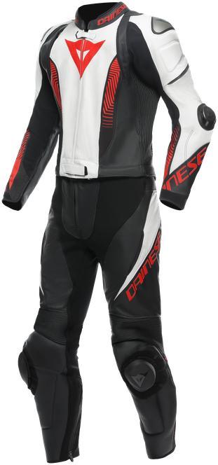 Produktbild Dainese LAGUNA SECA 5 2-Teiler Lederkombi schwarz-weiss-lava rot 58 (Herren, 58)