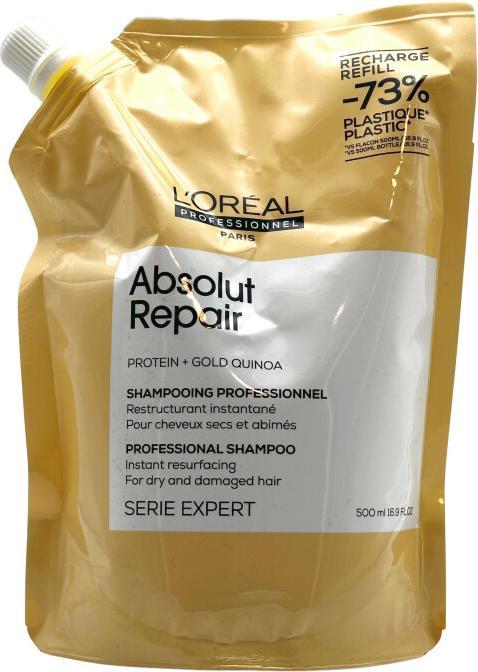 Actual product image L'Oréal Professionnel Series Expert Absolut Repair Refill Shampoo (500 ml, Liquid shampoo)