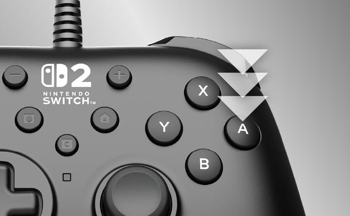 Image du produit HORI NSW2 Controller wired HORIPAD Turbo schwarz offiziell lizenziert (Switch 2)