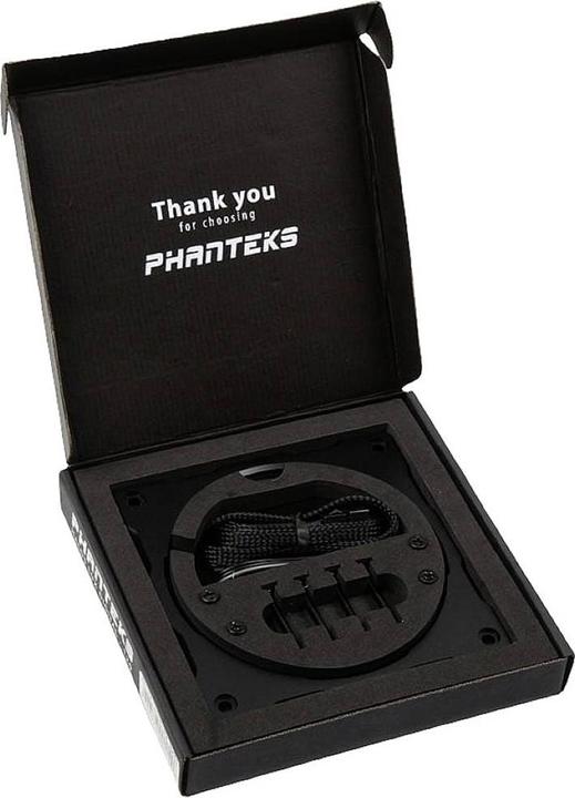 Actual product image Phanteks Halos Lux Digital 120mm Frame Digital RGB alu / black (Multicoloured)