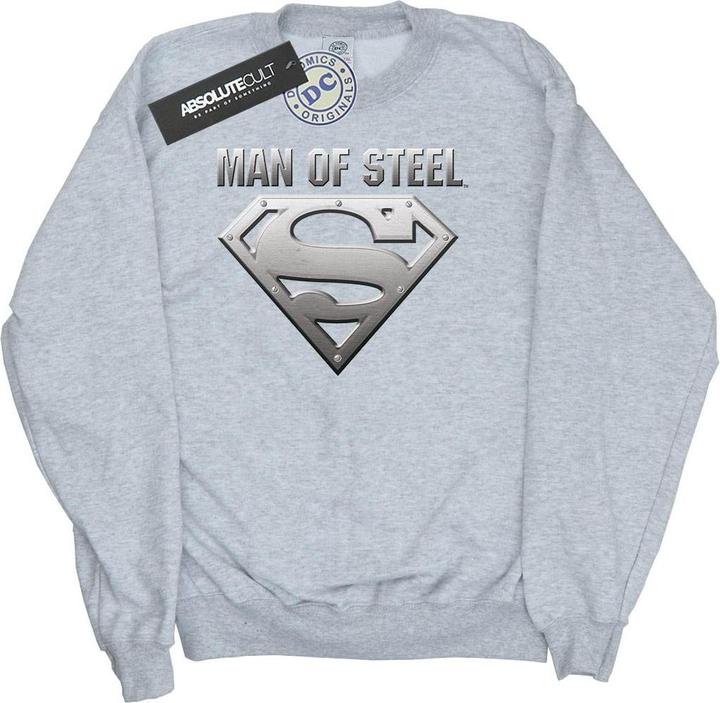 Actual product image Boys Superman Man Of Steel Shield Sweatshirt (128)