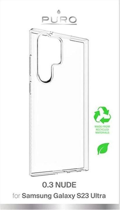 Actual product image Puro 0.3 Nude - Etui ekologiczne Samsung Galaxy S23 Ultra (przezroczysty) (Samsung Galaxy S23 Ultra)