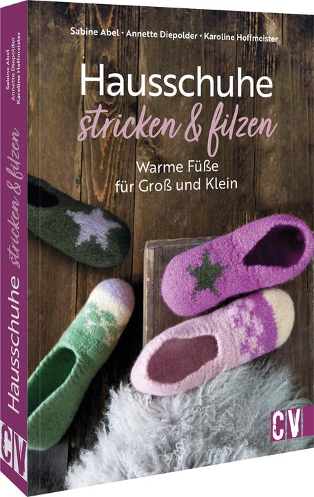 Image du produit Hausschuhe stricken & filzen (Allemand, Sabine Abel, Karoline Hoffmeister, Annette Diepolder, 2023)