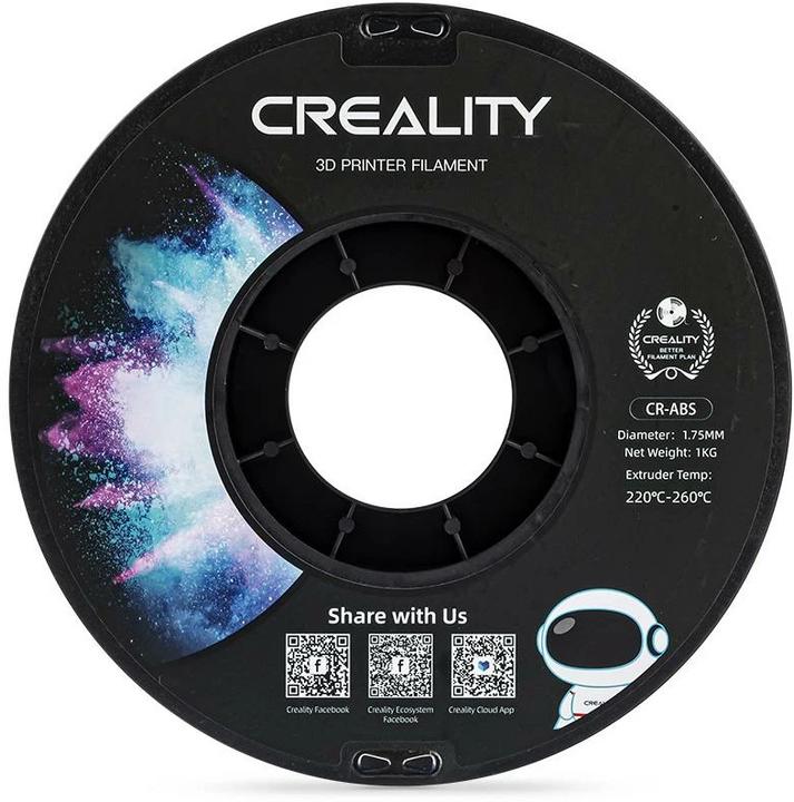 Actual product image Creality Filament ABS, Red, 1.75 mm, 1 kg (ABS, 1.75 mm, 1000 g, Red)