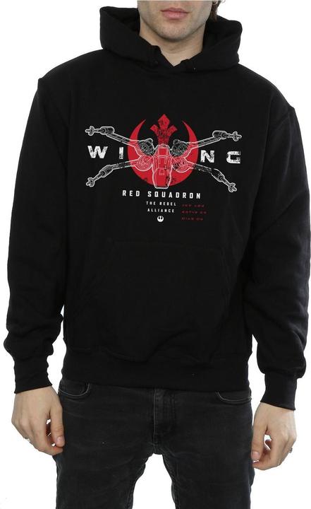 Actual product image Star Wars Mens Rogue One X-Wing Red Squadron Hoodie (XXL)