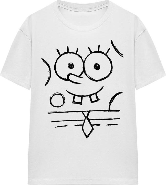 Immagine prodotto Spongebob Squarepants Maglietta Schizzo del Sorriso Adulto Unisex (L)