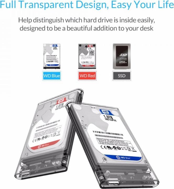 Immagine prodotto Orico Custodia HDD 2,5" USB 3.0 2139U3-CR-EP (2.5")