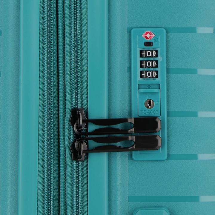 Actual product image D&N Travel Line 4500 4-wheel suitcase set 3-piece with stretch fold (205 l, XL (from 140l))