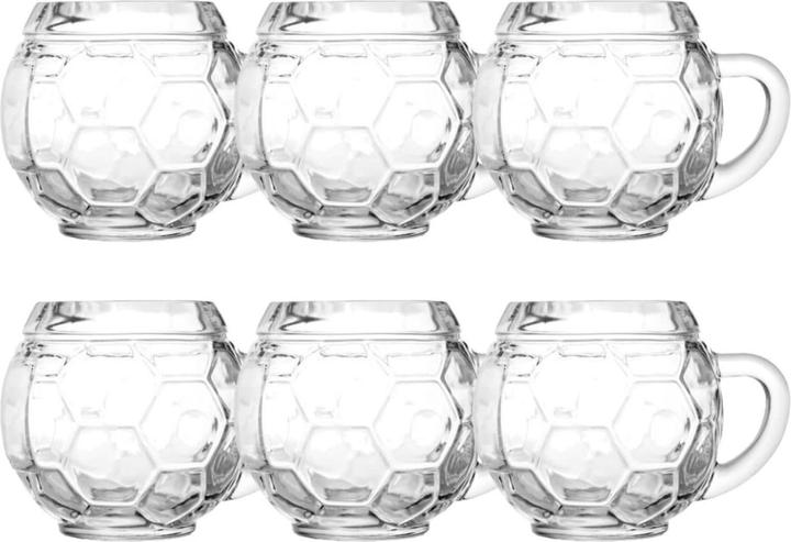 Ich-zapfe Bierglas 6er Set, Fussball Bierkanne - 0,3 Liter (0.30 l, 1 x)