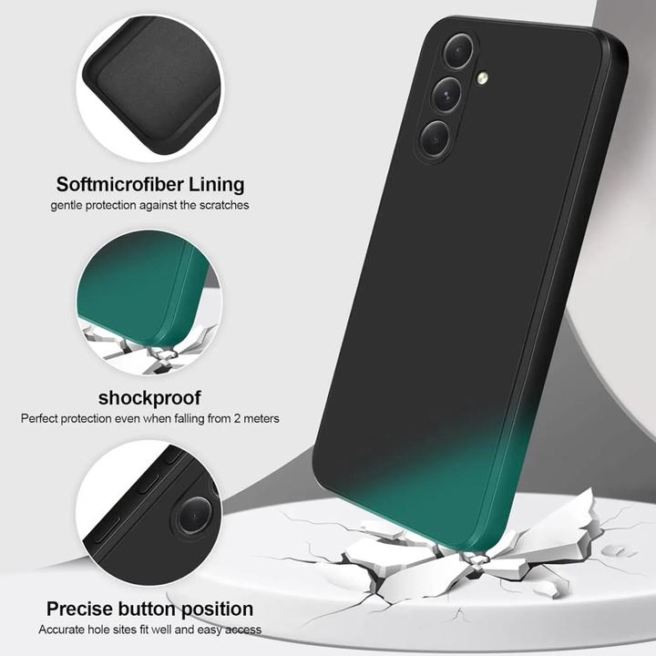Produktbild RPD Samsung Galaxy A55 5G (2024) - Silikon Schutzhülle, schwarz (Samsung Galaxy A55)