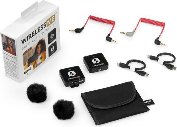 Produktbild RØDE Wireless ME mit Interview GO und Windschutz