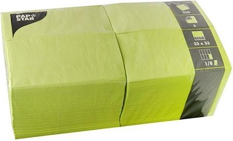 Papstar 87227 Papierserviette Seidenpapier Limette (e) (250 x, 33 x 33 cm)