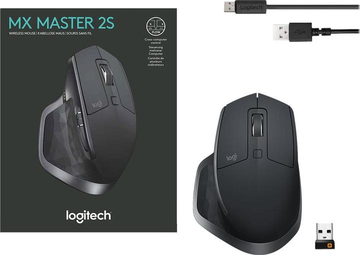 Produktbild Logitech Maus MX Master 2S - Schwarz (Kabellos)