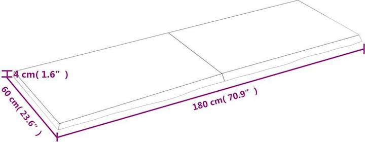 Actual product image VidaXL Saba (180 x 60 x 4 cm)