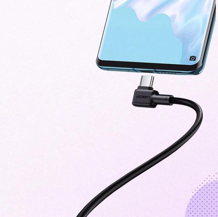 Image du produit Ugreen USB-C Huawei SuperCharge en design L à 90 degrés (USB 3.0)