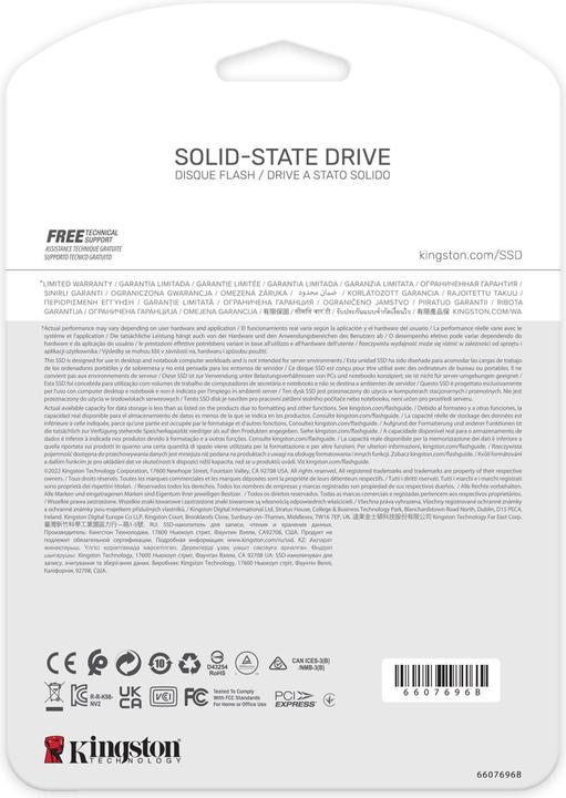 Actual product image Kingston NV2 (500 GB, M.2 2280)
