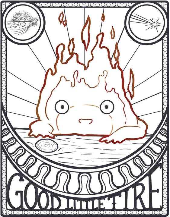 Actual product image The unofficial Studio Ghibli colouring book