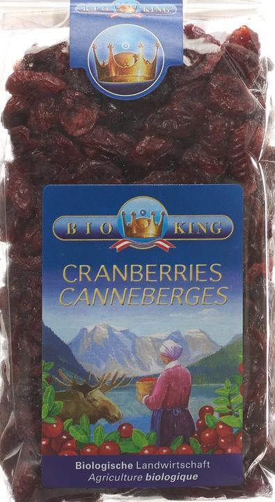 Actual product image Bio King Ebivital dried CRANBERRIES (250 g)