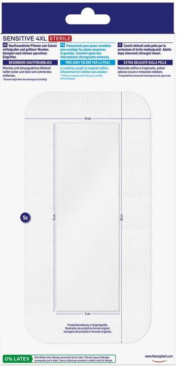 Image du produit Hansaplast Pansement pour plaies Sensitive 4XL 5 pièces (5 x)