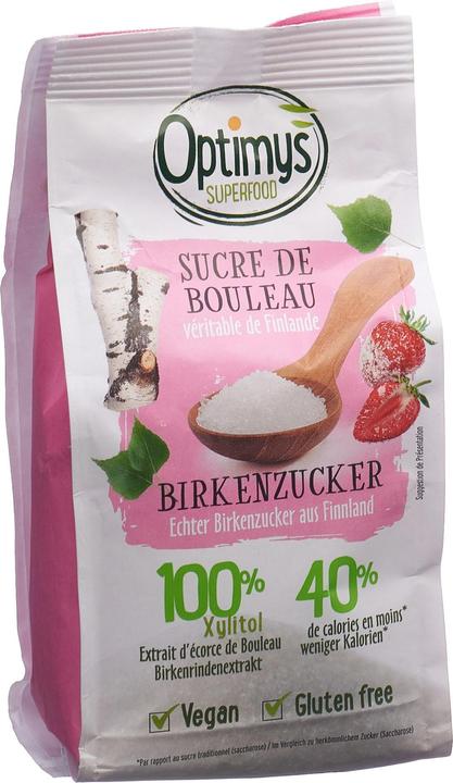 Actual product image Optimys Birch sugar Xylitol (400g) (408 g)