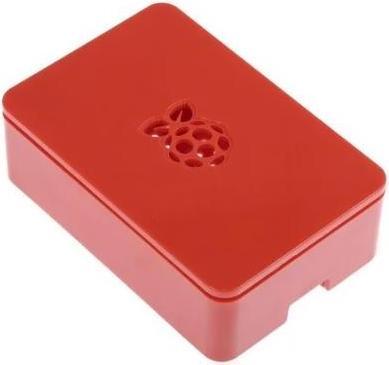 Immagine prodotto DesignSpark ASM-1900036-52 - Custodia in ABS da utilizzare con Raspberry Pi 2B, 3B, 3B+ in rosso