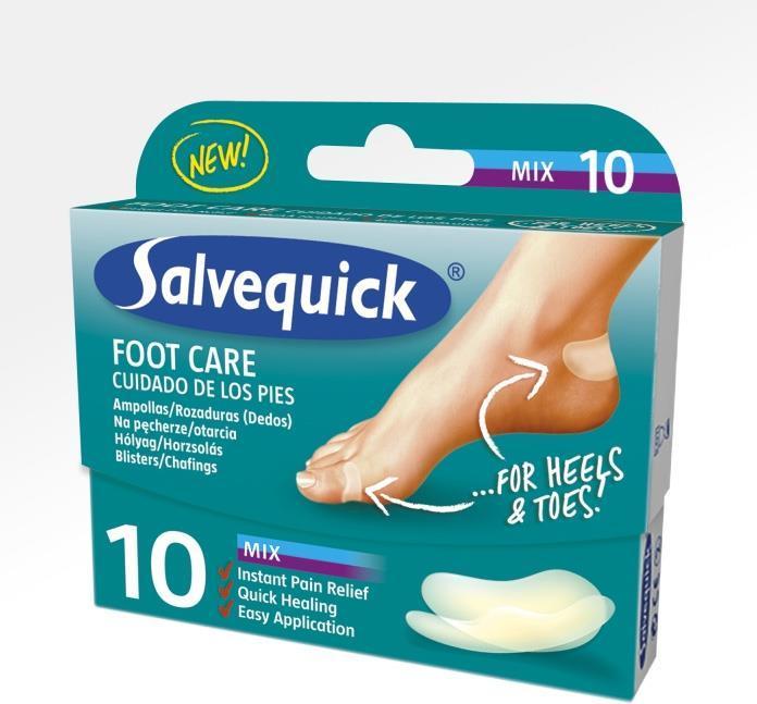 Immagine prodotto Salvequick Cerotto per piedi per la cura dei talloni e delle dita dei piedi, per le lesioni e le abrasioni 10