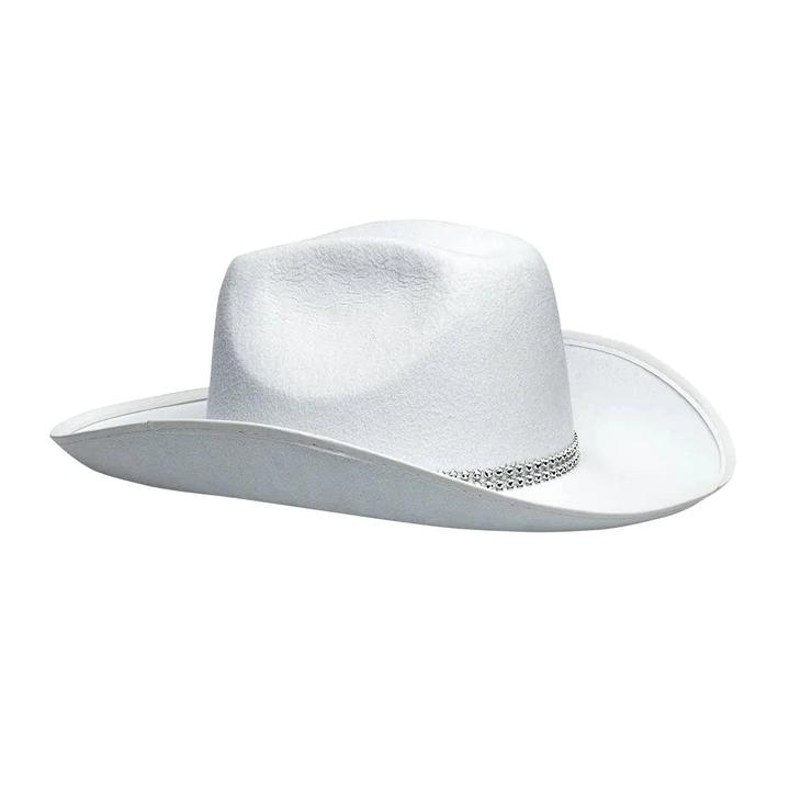 Actual product image Boland Cowboy Hut Daisy Weiss mit Strass