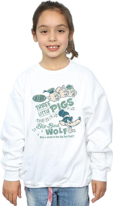 Immagine prodotto Disney Three Little Pigs Who's Afraid Of The Big Bad Wolf Felpa Ragazze (152, 158)