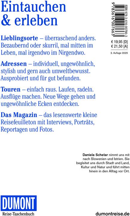 Immagine prodotto Reise-Taschenbuch Reiseführer Slowenien & Istrien (Tedesco, Daniela Schetar, 2024)