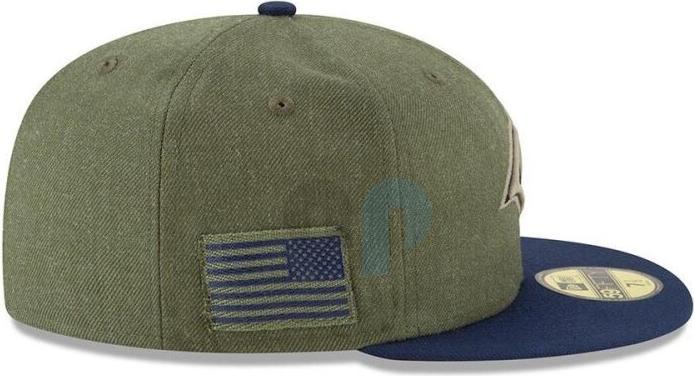 Produktbild New Era NFL - Los Angeles Rams - On Field 2018 Salute to Service 59Fifty Cap Oliv 7 3/8 (56)