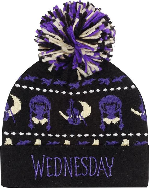 Immagine prodotto Wednesday Berretto Profilo Pom Pom Adulto Unisex