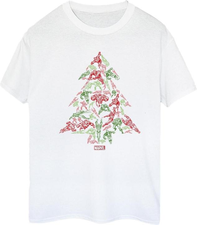 Image du produit - T-shirt AVENGERS CHRISTMAS TREE - Femme (XL)